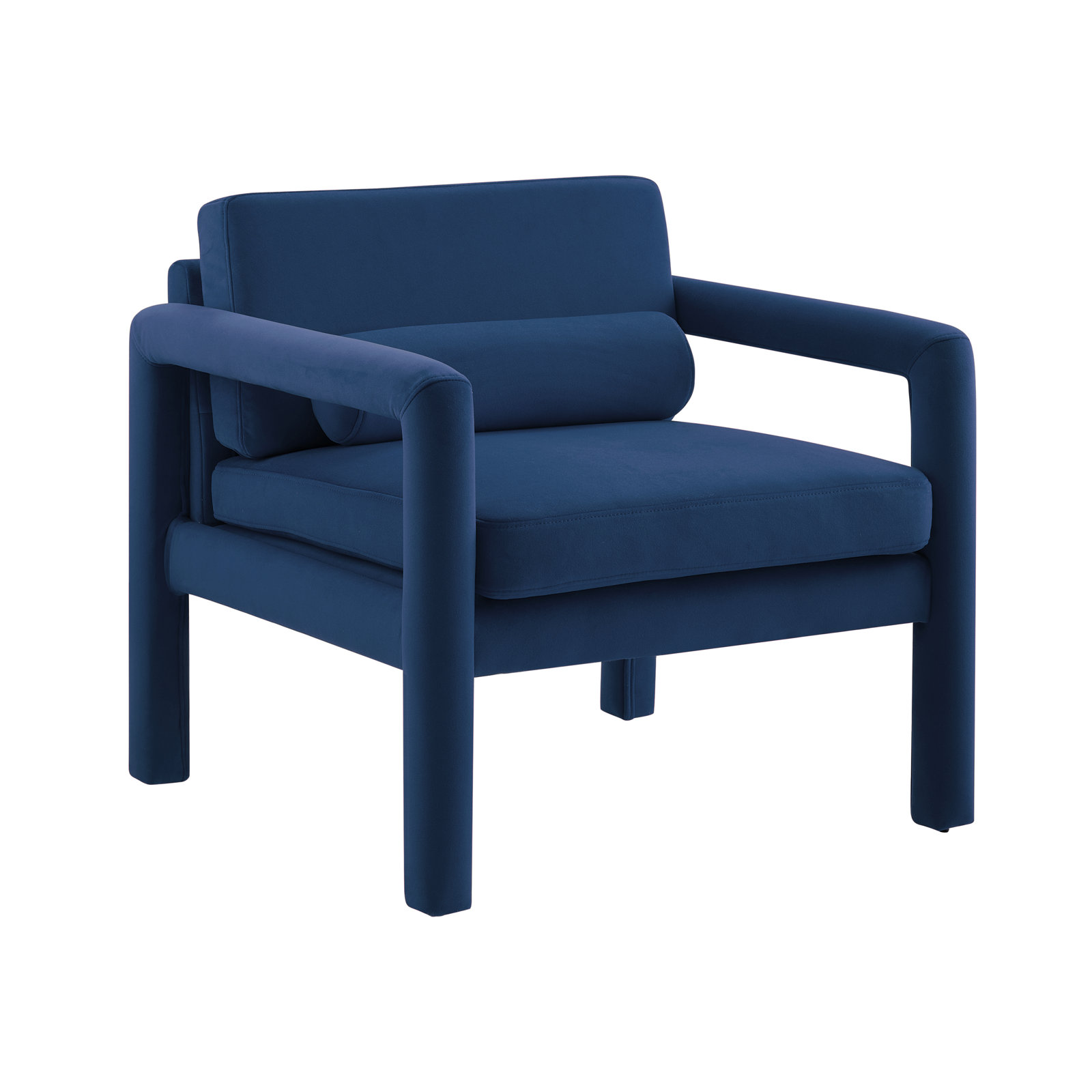 Solaris Velvet Armchair, Blue Velvet