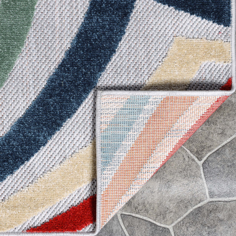 Tapis intérieur rayé Keyveon Wave, Rectangle 5 pi 7 po x 8 pi