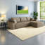Canapé modulaire en velours côtelé 107 pouces Compression Cloud Sectionals