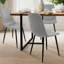 Ensemble de salle à manger rectangulaire en bois manufacturé avec chaises rembourrées-881303977