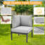 Chaise de coin en aluminium pour l'extérieur-1512352897