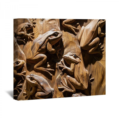 Grenouilles sur toile