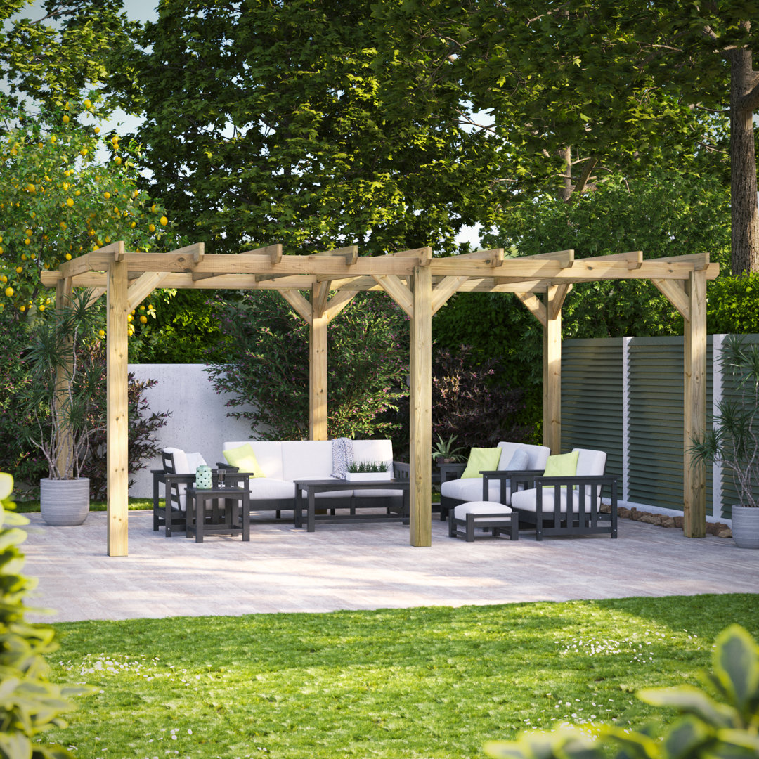 Powersheds 18 x 12ft Timber Pressure Treated Pergola