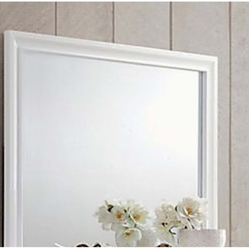 Miroir Naima, 36 po x 47 po, Blanc, Bois synthétique