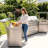 BroilChef® Yosemite 7 Burner Stainless Steel Grilling Plate and Argentine BBQ Modular Set features a multi-functional stainless steel cooking island and an Argentine charcoal grill module, perfect for creating a star-studded outdoor feast!