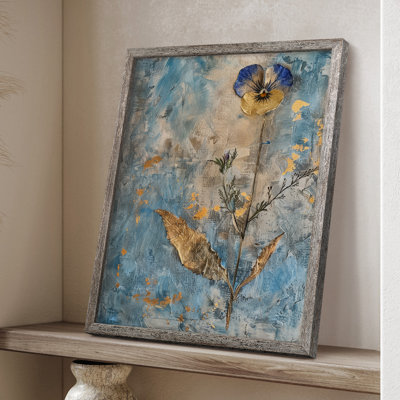 Reproduction encadrée FLORAL Series XLII - bois massif