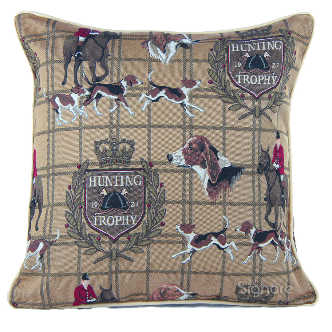 Hunting Square Pillow Cover Signare