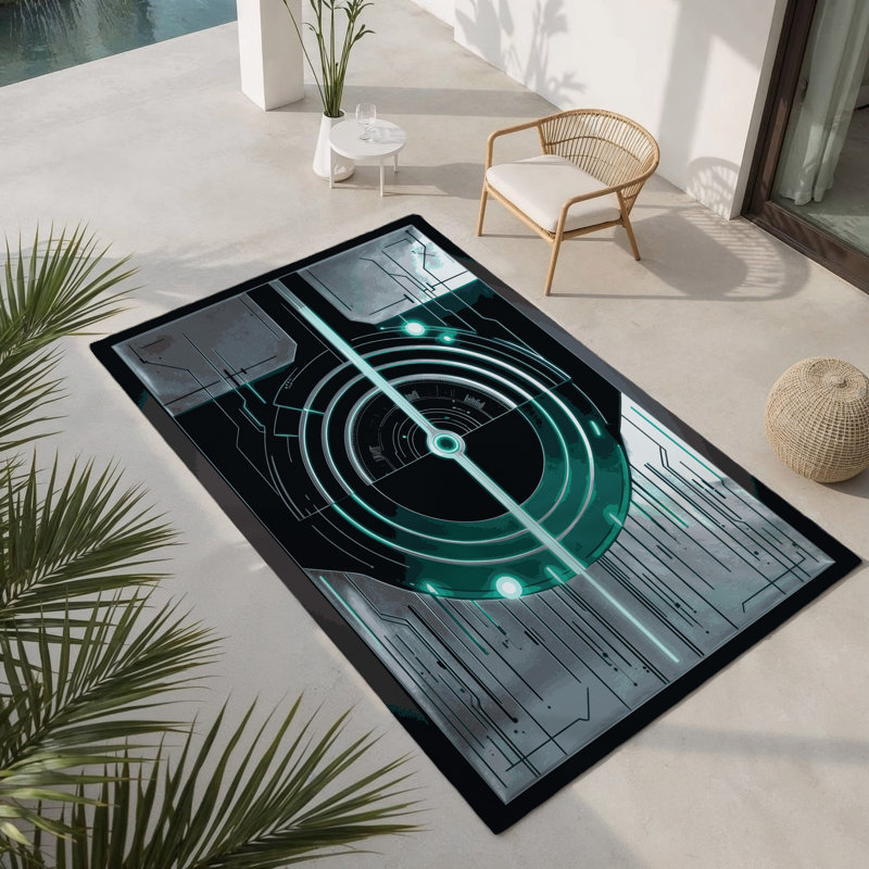 Tapis intérieur et extérieur Astral Nova, Rectangle 1 pi 6 po x 2 pi 6 po