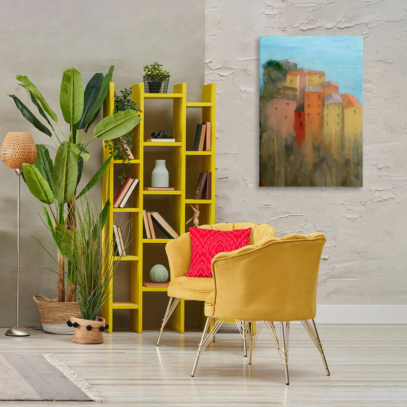 "Tall Seaside Architecture", art mural par Stephen Mitchell, H 36 po x l 24 po