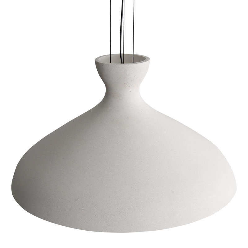 Varley 22" LED Pendant Sandstone Cement, White