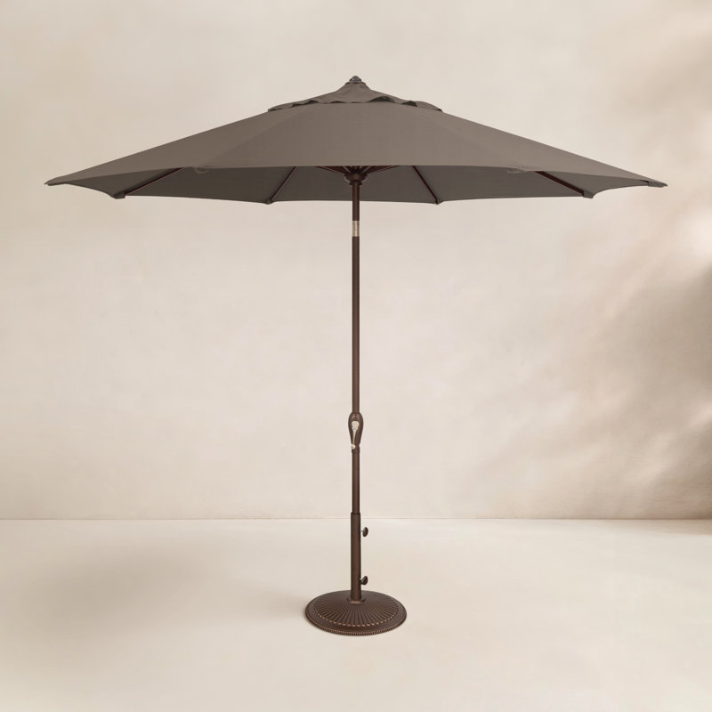 Parasol de marché inclinable 9 pi Colete, Toile taupe