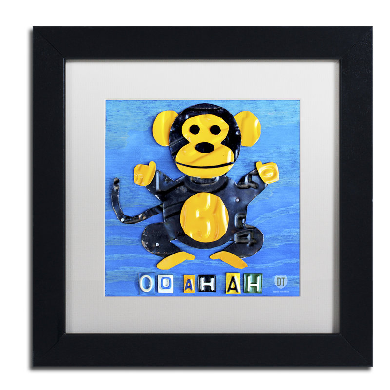 Art encadré Odessa, H 11 po x l 14 po x P 0,5 po, Blanc mat