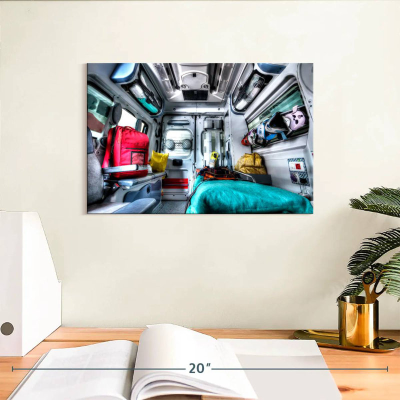 Mehar Ambulance In Action, 8" H x 12" W