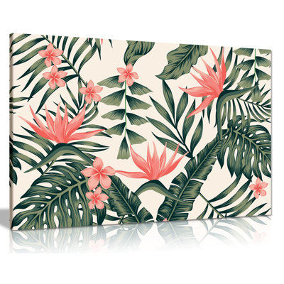 Trendy Tropical - Wrapped Canvas Print