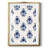 Indigo Bloom Pattern II -Framed Print