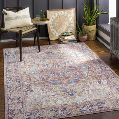 Albertson Machine Woven Oriental Area Rug