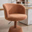 Chaise de salle à manger rembourrée ronde réglable en hauteur à 360 °-133288229