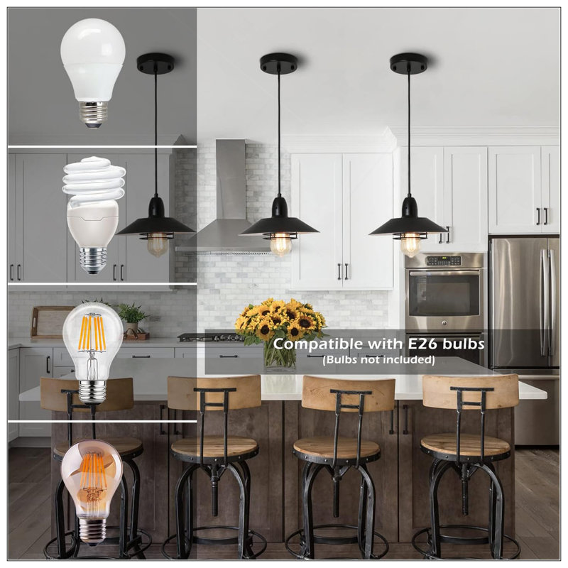 Luminaire suspendu en métal Farmhouse Vintage