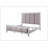 Rustic Gray & Weathered White Finish Queen Bed