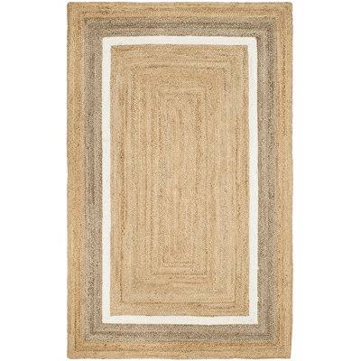 Natural Fiber Hand Woven Natural Area Rug 