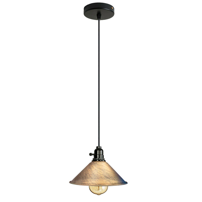 Faris 1 - Light Black Pendant, Brushed Copper