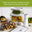 Fresh & Save Glass Airtight Meal Prep 2 Container Food Storage Set