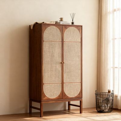 Simple Rattan Wardrobe