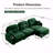 Basic Sectional Sofa, Modular  Sofa L-Shaped Couch With Ottoman, Premium Chenille Fabric,Tufted Cushion Backrest Design,Ergonomic Design-239963288