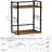 2 Tier Coffee Bar Accessories and Organizer,Multi-functional Mug Holder with 12 Hooks