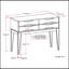 Harper - Table de couloir - brun noyer