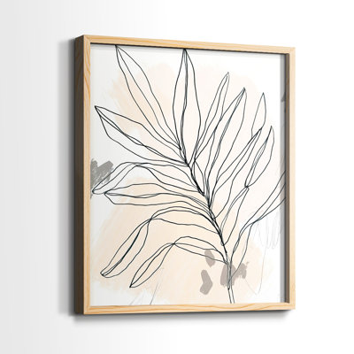 Palm Sketchbook II, reproduction encadrée - bois massif