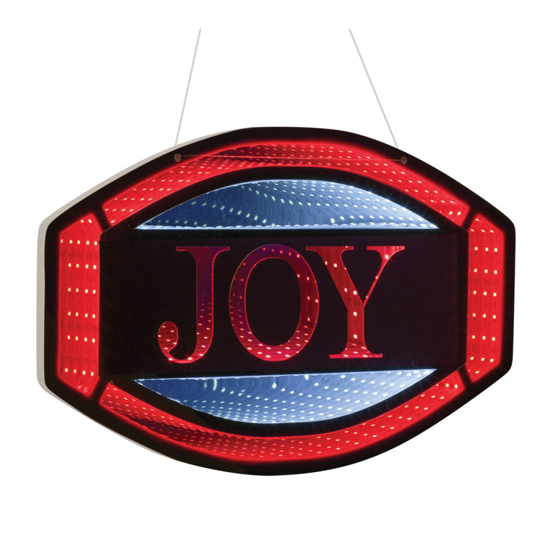 Enseigne lumineuse «Joy» Holiday L 15,74 po