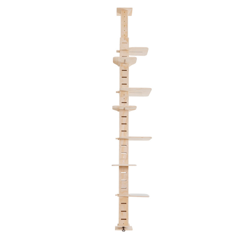 Adjustable Height Floor-to-Ceiling Cat Tree