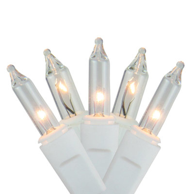 Clear Mini Icicle Christmas Twinkling Lights