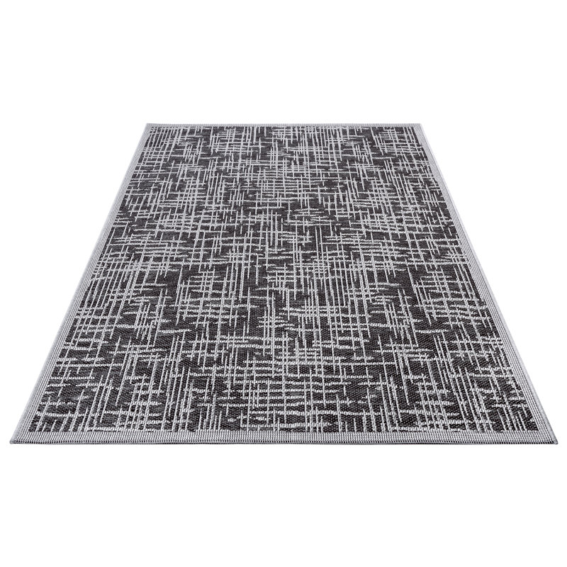Telu Flatweave Grey/Beige Rug, Rectangle 235 x 155cm