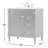 Readington 32'' Single Bathroom Vanity with Engineered Marble Top-449735375