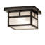 Hyde Park "T" Mission Glass Flush Mount