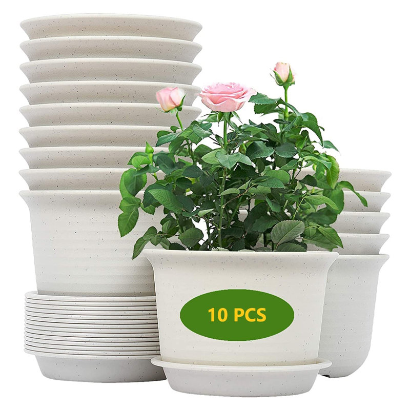 Nursery Pot, White Grey
