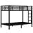 Twin Xl Over Twin Xl Metal Bunk Bed For Teens And Adults,space-saving/noise Reduced/no Box Spring Needed, Black-1231929262-1231929263