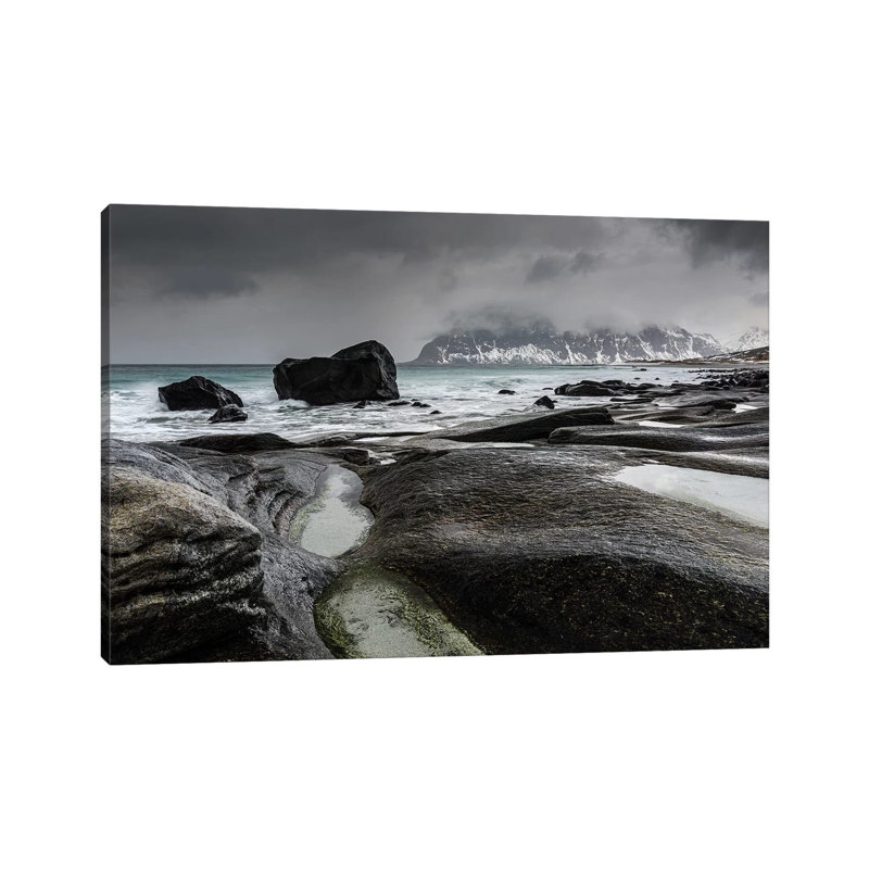 Norway, Lofoten, Uttakleiv I by Mikolaj Gospodarek - Wrapped Canvas Print, 30.48 cm H x 45.72 cm W