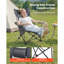 Fauteuil de camping inclinable, inclinable et réglable à 4 positions avec appui-tête et repose-pieds, supporte 220 lb