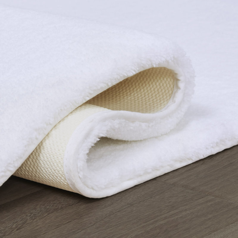 Tapis de bain, L 40 po x l 24 po, Blanc