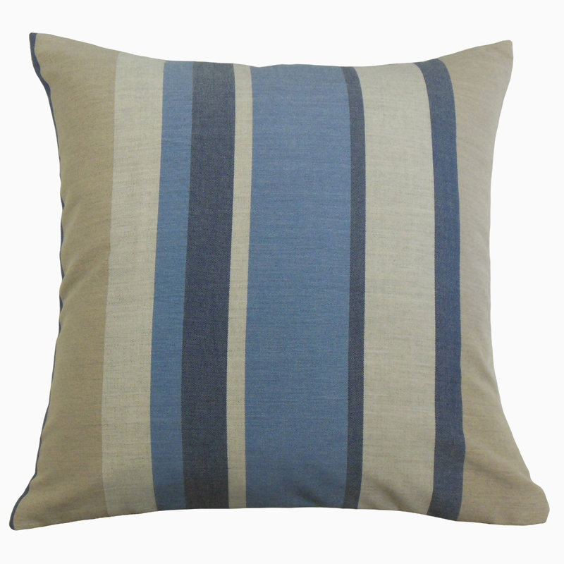 Coussin Scotlyn, 24 po x 24 po, Vert olive / Bleu, Coussin décoratif