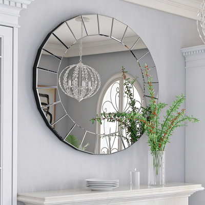 Kyrstin Round Wall Mounted Accent Mirror