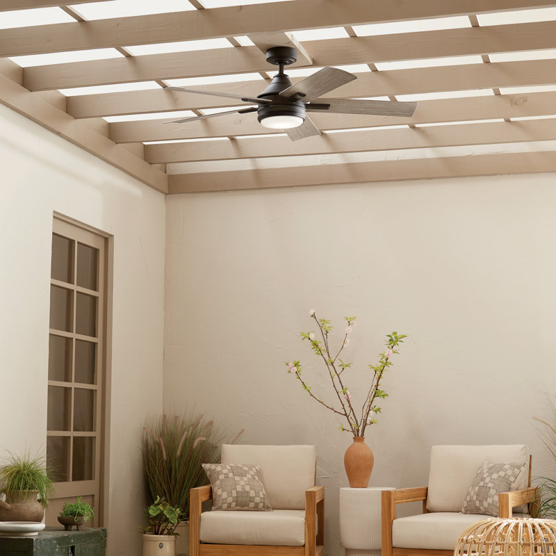 52-Inch Olde Bronze Ceiling Fan with LED Light and Remote