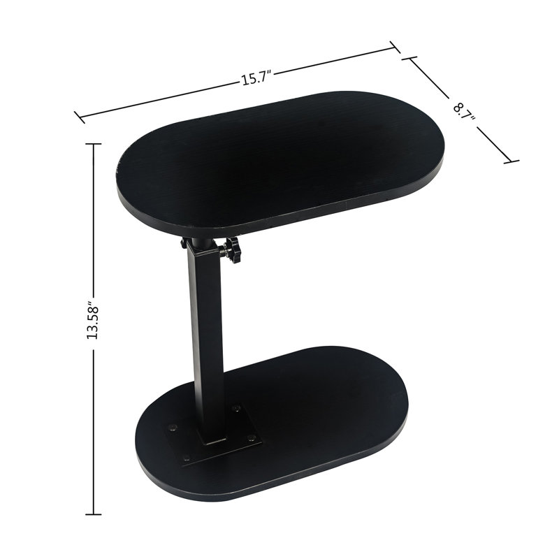 Saturnino end table, Noir