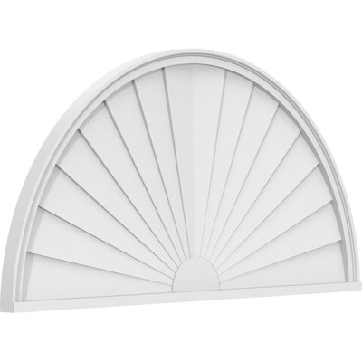 Demi-cercle à fronton en PVC de qualité architecturale Sunburst