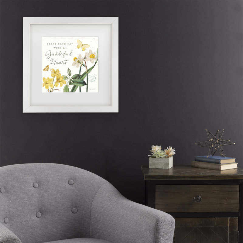 Art encadré mat «Kroni Curiosities IV» par Katie pertiet, Blanc, H 13 po x l 13 po x P 0,75 po