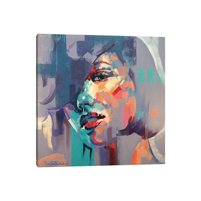 Abstract Beauty I by Jos Coufreur - Painting on Canvas, 45.72cm H x 45.72cm W x 3.81cm D, Wrapped Canvas