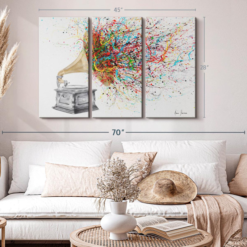 «Turn It Up» sur toile, H 28 po x l 45 po x P 1,25 po